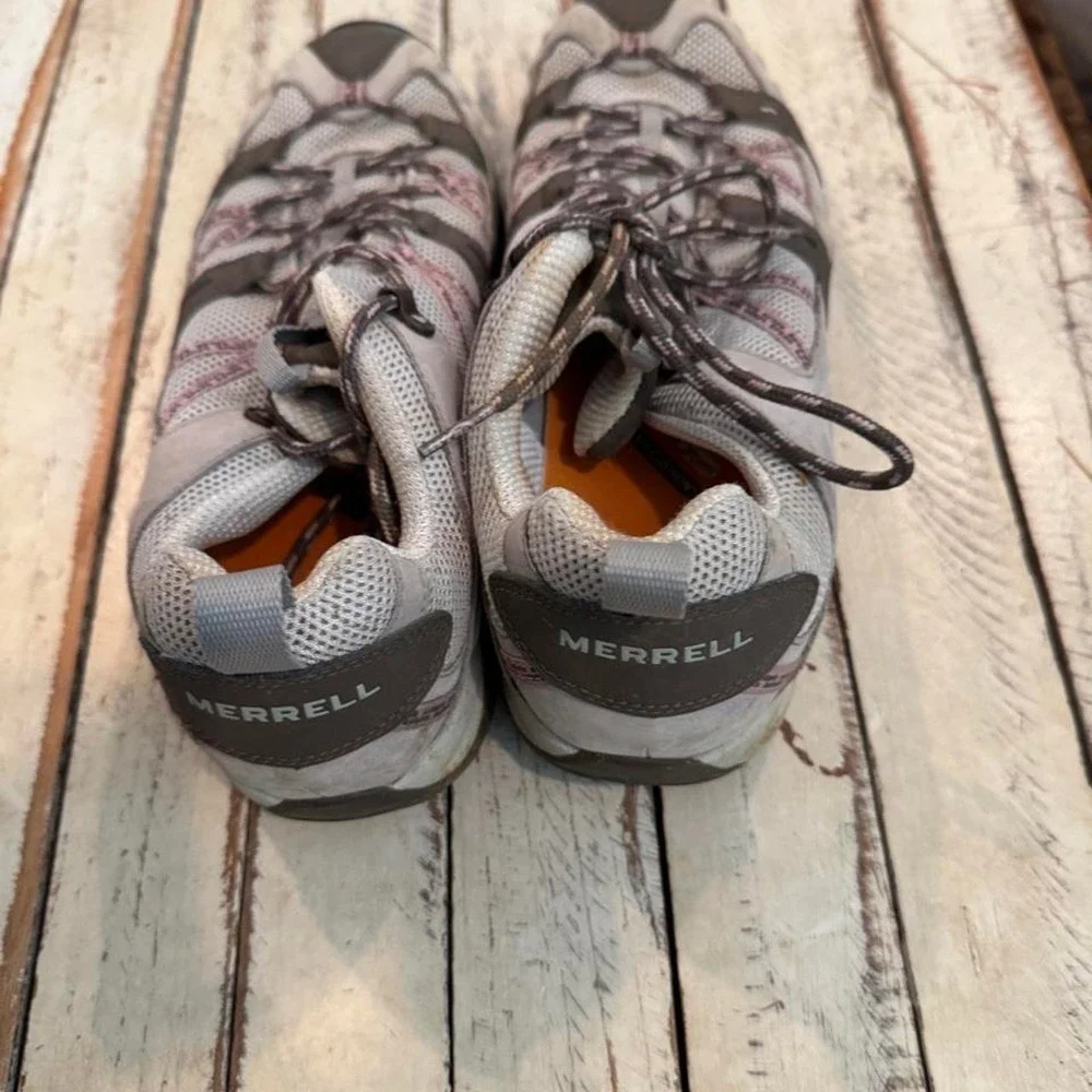 Merrell Siren Sport Elephant Hiking Shoes Womens 11 Gray Pink J13880 Vibram